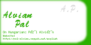 alvian pal business card